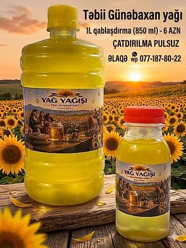 Günəbaxan yağı, 1 l lalafo.az -da Günəbaxan yağı, 1 l