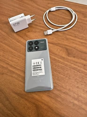 Poco X6 Pro, 512 GB, rəng - Boz, Düyməli, Sensor, Simsiz şarj lalafo.az -da Poco X6 Pro, 512 GB, rəng - Boz, Düyməli, Sensor, Simsiz şarj