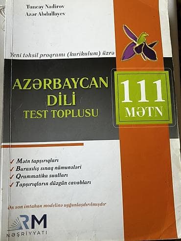 Məhsul: “Azərbaycan dili – Test toplusu (111 mətn)” Müəlliflər: Tuncay lalafo.az -da Məhsul: “Azərbaycan dili – Test toplusu (111 mətn)” Müəlliflər: Tuncay