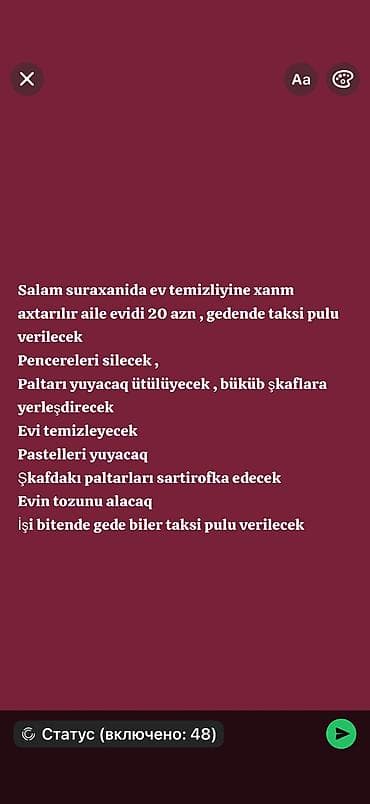 Suraxanida evde iwleyen xanim
070 315 05 86 wp yazin lalafo.az -da Suraxanida evde iwleyen xanim
070 315 05 86 wp yazin