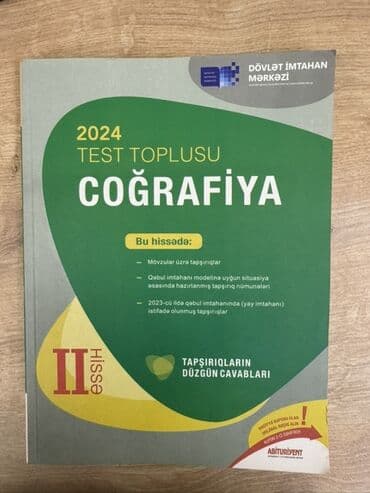 Məhsul: 2024 “Coğrafiya” Test Toplusu – II hissə Təsvir: - Nəşriyyat lalafo.az -da Məhsul: 2024 “Coğrafiya” Test Toplusu – II hissə Təsvir: - Nəşriyyat