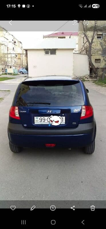 Hyundai Getz: 1.5 l | 2006 il Hetçbek lalafo.az -da Hyundai Getz: 1.5 l | 2006 il Hetçbek