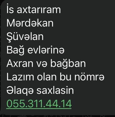 Is axtarıram !!! Elanı duz oxuyun!!! lalafo.az -da Is axtarıram !!! Elanı duz oxuyun!!!