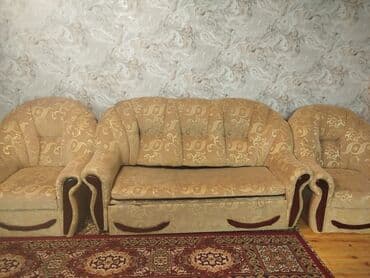 Klassik divan, 2 kreslo, Bazalı lalafo.az -da Klassik divan, 2 kreslo, Bazalı