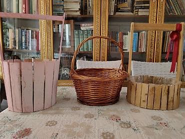 Декоративный набор корзин · Три корзины разных типов: 1) lalafo.az -da Декоративный набор корзин · Три корзины разных типов: 1)