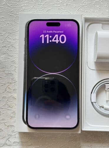 IPhone 14 Pro Max, 256 GB, Deep Purple, Face ID lalafo.az -da IPhone 14 Pro Max, 256 GB, Deep Purple, Face ID