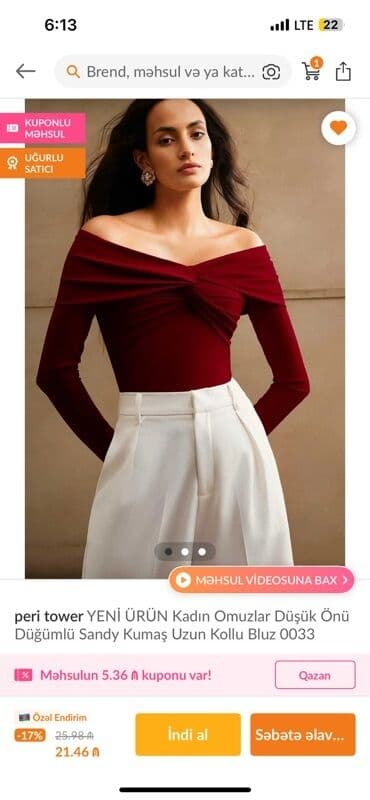 ETİKETİ ÜZƏRİNDƏDİR!!! Qadın bluz – peri tower, model 0033 - Stil lalafo.az -da ETİKETİ ÜZƏRİNDƏDİR!!! Qadın bluz – peri tower, model 0033 - Stil