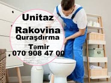 Unitaz Təmir ustası. Quraşdırma. Su kranı, Arko . sİFON, qOFRA lalafo.az -da Unitaz Təmir ustası. Quraşdırma. Su kranı, Arko . sİFON, qOFRA