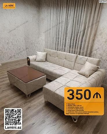 Künc divan – “La Mini” dizaynı Xüsusiyyətlər: - Ölçülər: 260 × 160 sm lalafo.az -da Künc divan – “La Mini” dizaynı Xüsusiyyətlər: - Ölçülər: 260 × 160 sm