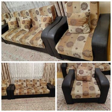 İşlənmiş, Divan, 2 kreslo, Bazalı, Açılan lalafo.az -da İşlənmiş, Divan, 2 kreslo, Bazalı, Açılan