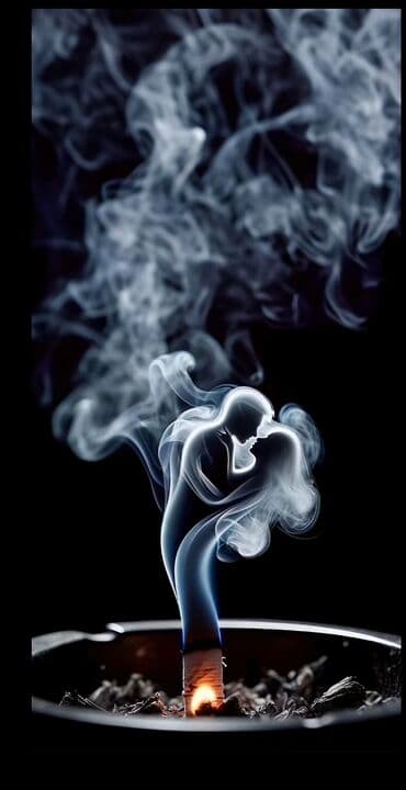 Mövzu: “Siqaret Tüstüsündə Öpüş” – bədii poster/print Təsvir: - lalafo.az -da Mövzu: “Siqaret Tüstüsündə Öpüş” – bədii poster/print Təsvir: -