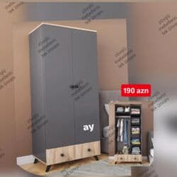 Düz dolab, Yataq otağı üçün, Paltar üçün, 2 qapılı lalafo.az -da Düz dolab, Yataq otağı üçün, Paltar üçün, 2 qapılı