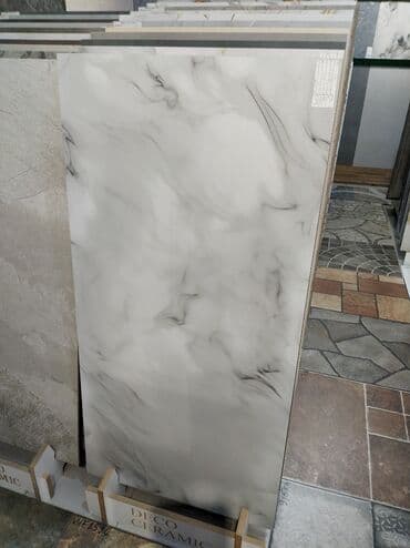 Mərmər effektli iri ölçülü keramika plitə - Dizayn: ağ əsaslı, yumşaq lalafo.az -da Mərmər effektli iri ölçülü keramika plitə - Dizayn: ağ əsaslı, yumşaq