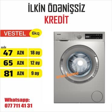 Paltaryuyan maşın Vestel, 6 kq, Avtomat, Qurutmasız, Kredit var lalafo.az -da Paltaryuyan maşın Vestel, 6 kq, Avtomat, Qurutmasız, Kredit var