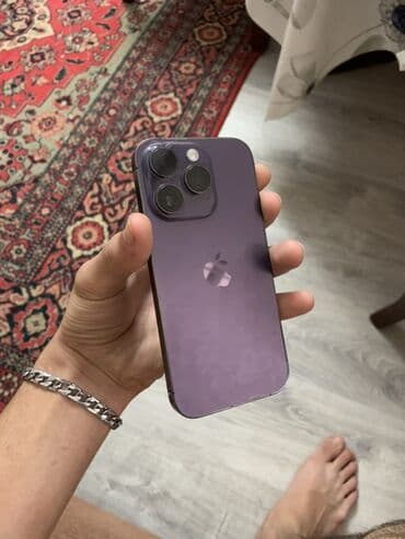 IPhone 14 Pro, 256 GB, Deep Purple, Simsiz şarj, Face ID lalafo.az -da IPhone 14 Pro, 256 GB, Deep Purple, Simsiz şarj, Face ID