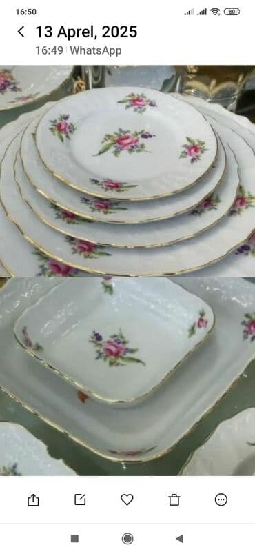 Nahar dəsti, Farfor, 12 nəfərlik, Çexiya lalafo.az -da Nahar dəsti, Farfor, 12 nəfərlik, Çexiya