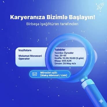 Ofis menecer, katib tələb olunur, Təcrübəsiz lalafo.az -da Ofis menecer, katib tələb olunur, Təcrübəsiz