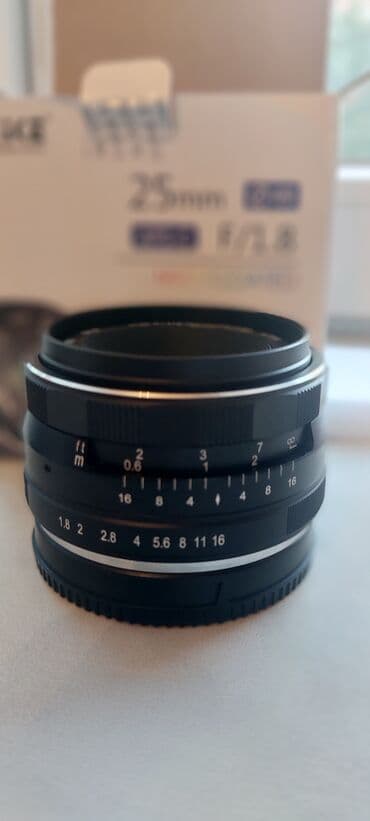 Obyektiv Meike 25mm F/1.8 Yenidir, qutusundadır. Bir dəfə də olsun lalafo.az -da Obyektiv Meike 25mm F/1.8 Yenidir, qutusundadır. Bir dəfə də olsun