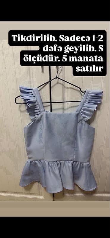 S ölçüdə, parçadan xüsusi tikdirilmiş qadın bluz/köynək dəsti lalafo.az -da S ölçüdə, parçadan xüsusi tikdirilmiş qadın bluz/köynək dəsti