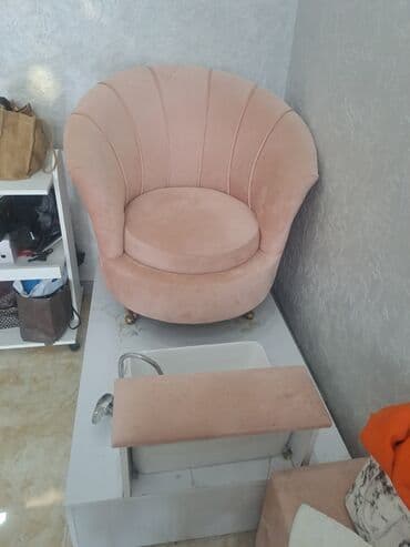 Pedikür kreslosu və ayaq vannası komplekti - Yumşaq, pudra-çalarli lalafo.az -da Pedikür kreslosu və ayaq vannası komplekti - Yumşaq, pudra-çalarli