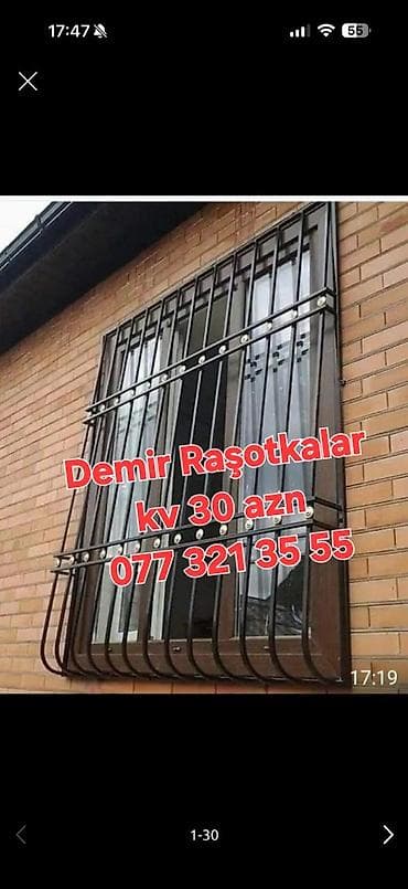 Məhsul: Pəncərə üçün dəmir reşotkalar Təsvir: - Möhkəm metal lalafo.az -da Məhsul: Pəncərə üçün dəmir reşotkalar Təsvir: - Möhkəm metal