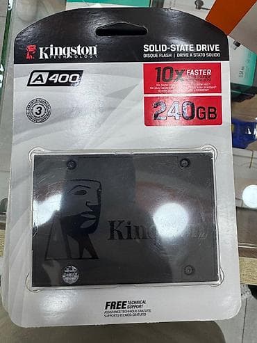 Kingston A400 240GB SSD – Yeni, Qutuda Qiymət: 145 AZN Təsvir: Satılır lalafo.az -da Kingston A400 240GB SSD – Yeni, Qutuda Qiymət: 145 AZN Təsvir: Satılır