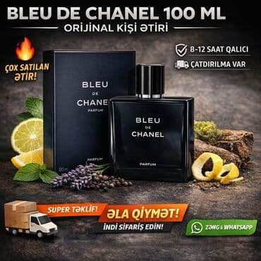 Bleu de Chanel – orijinal kişi ətiri, 100 ml (Eau de Parfum) lalafo.az -da Bleu de Chanel – orijinal kişi ətiri, 100 ml (Eau de Parfum)