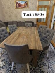 Qonaq otağı üçün, İşlənmiş, Açılan, Dördbucaq masa, 6 stul lalafo.az -da Qonaq otağı üçün, İşlənmiş, Açılan, Dördbucaq masa, 6 stul