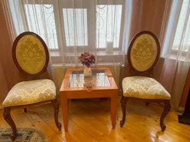 Qonaq otağı üçün, Açılmayan, Kvadrat masa, 2 stul lalafo.az -da Qonaq otağı üçün, Açılmayan, Kvadrat masa, 2 stul