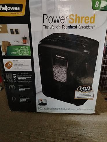 Fellowes PowerShred kağız doğrayıcı - Model: Fellowes PowerShred (8 lalafo.az -da Fellowes PowerShred kağız doğrayıcı - Model: Fellowes PowerShred (8