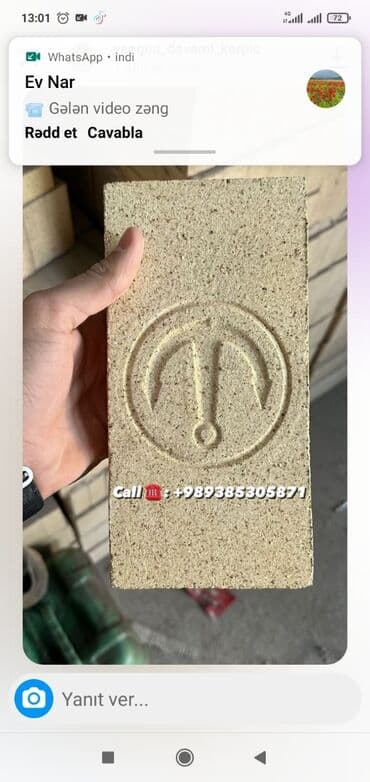 Oda davamlı kərpic . içi dəlikli kərpiclər. iran gips barez. penaplas lalafo.az -da — 11 Oda davamlı kərpic . içi dəlikli kərpiclər. iran gips barez. penaplas — 11