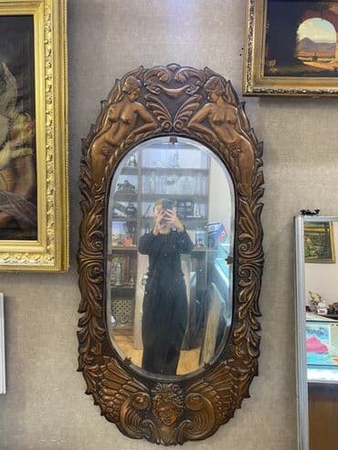 Güzgü Divar üçün, Oval, Dekorativ, Çərçivə ilə lalafo.az -da Güzgü Divar üçün, Oval, Dekorativ, Çərçivə ilə