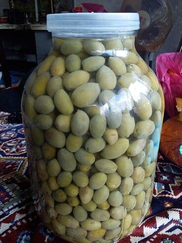 Böyük şüşə bankada yaşıl zeytun - Təbii duzlu su məhlulunda bütöv lalafo.az -da Böyük şüşə bankada yaşıl zeytun - Təbii duzlu su məhlulunda bütöv