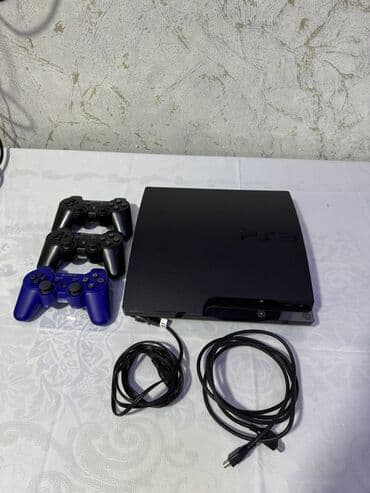 PlayStation 3 (PS3) Slim oyun konsolu seti 3 pult tep tezedir A klac lalafo.az -da PlayStation 3 (PS3) Slim oyun konsolu seti 3 pult tep tezedir A klac