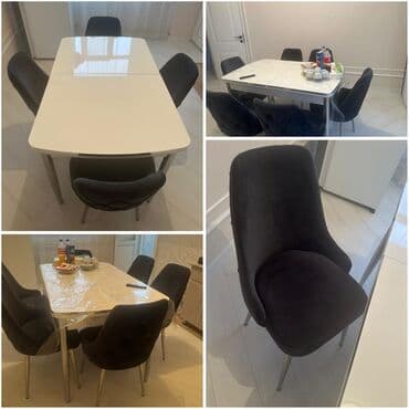 Mətbəx üçün, İşlənmiş, Açılan, 6 stul lalafo.az -da Mətbəx üçün, İşlənmiş, Açılan, 6 stul