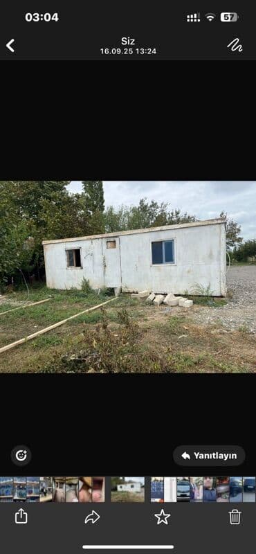 Metal konteyner (yaşayış/ofis üçün) - Ölçü: təxmini 6–7 m uzunluq lalafo.az -da Metal konteyner (yaşayış/ofis üçün) - Ölçü: təxmini 6–7 m uzunluq