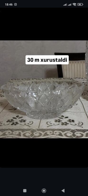 Kristal meyvə/salat qabı - Material: xurustal (kristal şüşə) - lalafo.az -da Kristal meyvə/salat qabı - Material: xurustal (kristal şüşə) -