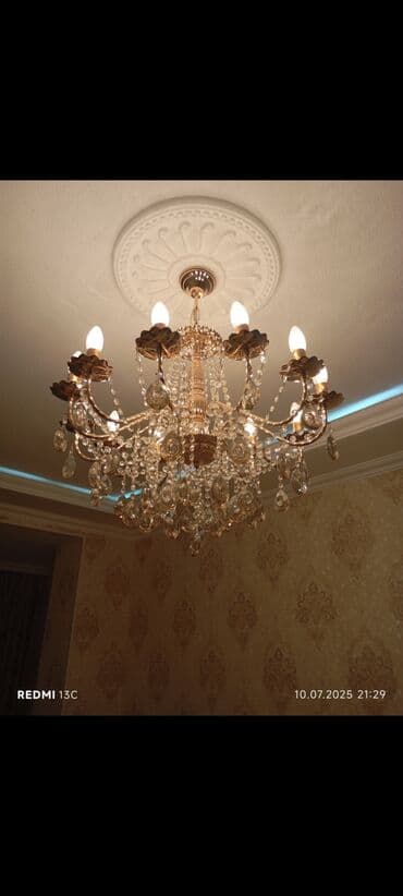 Çılçıraq, 8 lampa, Xrustal lalafo.az -da Çılçıraq, 8 lampa, Xrustal