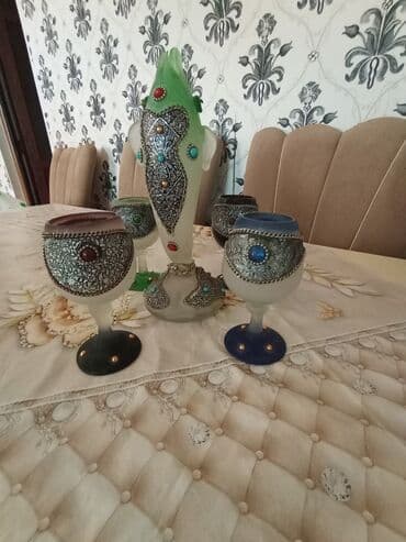 Şərq üslublu dekorativ süfrə dəsti - Tərkib: 1 ədəd hündür dekorativ lalafo.az -da Şərq üslublu dekorativ süfrə dəsti - Tərkib: 1 ədəd hündür dekorativ