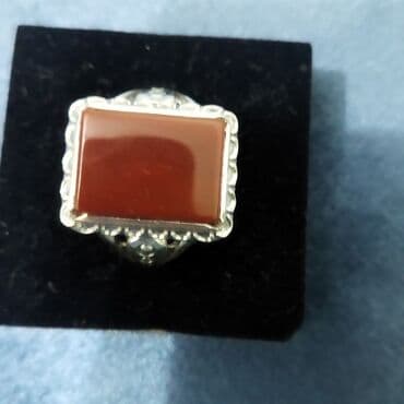 Üzük, Gümüş, 958 Əyar, Əqiq lalafo.az -da Üzük, Gümüş, 958 Əyar, Əqiq