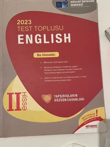 İngilis dili Testlər 11-ci sinif, DİM, 2-ci hissə, 2023 il lalafo.az -da İngilis dili Testlər 11-ci sinif, DİM, 2-ci hissə, 2023 il