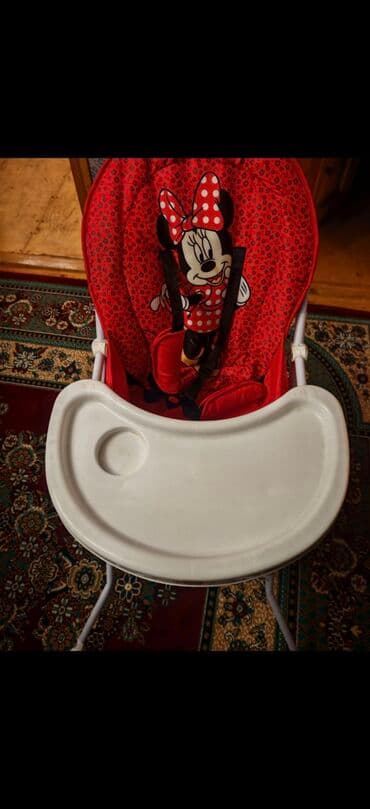 Uşaq yemək stulu - Rəng: qırmızı oturacaq, ağ masa və ayaqlar - lalafo.az -da Uşaq yemək stulu - Rəng: qırmızı oturacaq, ağ masa və ayaqlar -