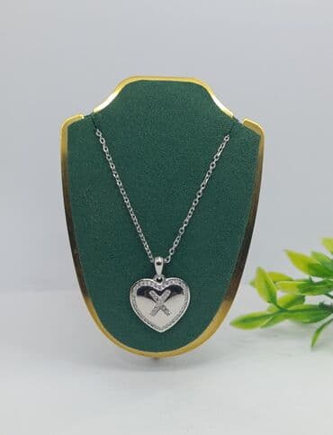 925 əyyar gümüş boyunbağı - Material: 925 əyyar gümüş - Ürək formalı lalafo.az -da 925 əyyar gümüş boyunbağı - Material: 925 əyyar gümüş - Ürək formalı