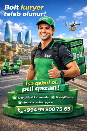 Moto-kuryer tələb olunur, Gündəlik ödəniş, Təcrübəsiz lalafo.az -da Moto-kuryer tələb olunur, Gündəlik ödəniş, Təcrübəsiz