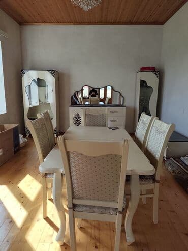 Qonaq otağı üçün, Oval masa, 6 stul lalafo.az -da Qonaq otağı üçün, Oval masa, 6 stul