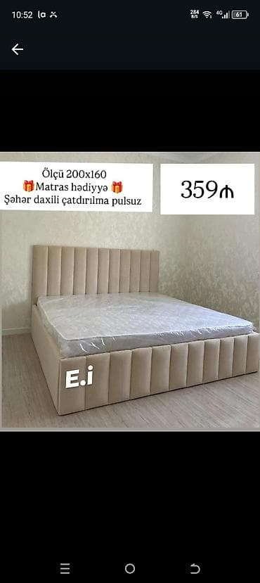 Yeni, İkinəfərlik çarpayı lalafo.az -da Yeni, İkinəfərlik çarpayı
