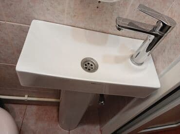 Kompakt hamam üçün asma lavabosu və qarışdırıcı kran dəsti - Ölçü lalafo.az -da Kompakt hamam üçün asma lavabosu və qarışdırıcı kran dəsti - Ölçü