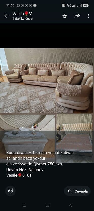 Künc divan lalafo.az -da Künc divan