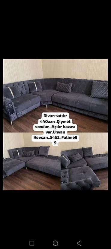 Divan satılır 440₼.Qiymət sondur. Açılır bazası var.Ünvan lalafo.az -da Divan satılır 440₼.Qiymət sondur. Açılır bazası var.Ünvan