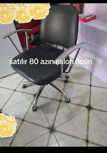 Salon üçün kreslo - Rəng: qara - Material: süni dəri oturacaq və arxa lalafo.az -da Salon üçün kreslo - Rəng: qara - Material: süni dəri oturacaq və arxa